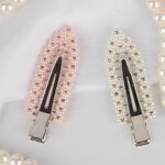 Hair Clips Manufacturer - Silver Gold Black Diamond Metal Pin Rhinestone Creaseless for Women Girls