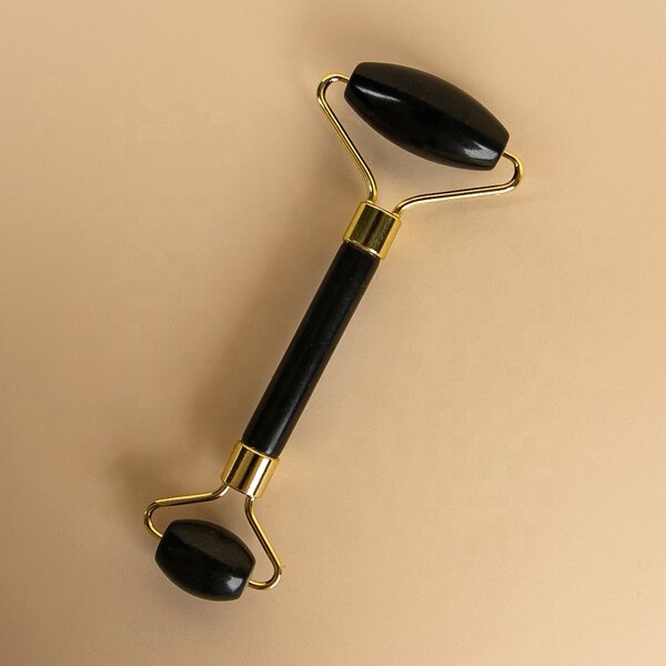 Jade Roller Manufacturer - Skin Care Facial Beauty Massage Tools Custom LOGO Black Jade Stone Face Lifting