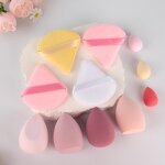 Makeup Sponge Manufacturer - 11Pcs Latex-Free Multi-Colored Foundation Mixing Beauty Loose Powder Puffs Mini