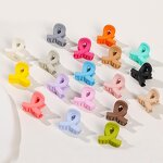 Hair Clips Manufacturer - Wholesale Fashion Cute Mini Solid Color Frosted Candy Plastic Claw