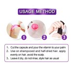 Organic Hair Growth Oil - Gummy Vitamins Capsule Hair Care Treatment Supplement