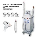 2 in 1 Laser Machine - New Diode 808 Nd Yag Laser Tattoo Hair Removal Tool