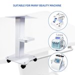 Salon Equipment Trolley - Hair Tray Steel Aluminum Mobile Rolling Wheel Stand Cart