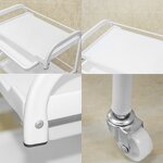 3 Layers Salon Trolley - Guangzhou Beauty Equipment 4 Wheels Rolling Cart Stand