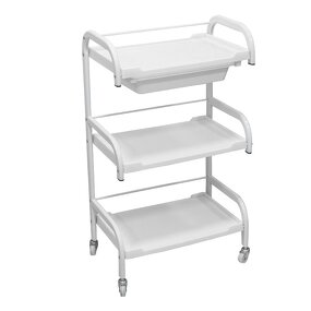 3 Layers Salon Trolley - Guangzhou Beauty Equipment 4 Wheels Rolling Cart Stand