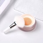 Synthetic Fiber Fan Brushes - Factory Price Mini Wooden Handle Facial Cleaning Tool