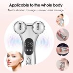 4D Massager Manufacturer - Skin Firming Low Frequency Pulse Neck Lift Facial Slimming Rechargeable Portable