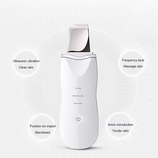 Ultrasonic Skin Scrubber Manufacturer - Custom Logo Electric Blackhead Remover Deep Face Cleaning