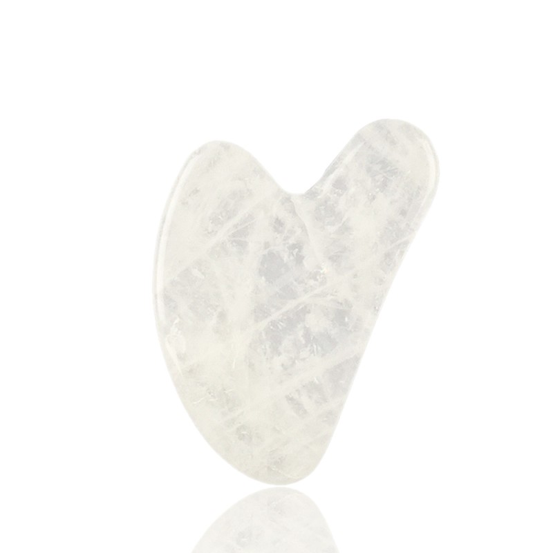 Gua Sha Tool Factory - White Crystal Quartz Face Massager