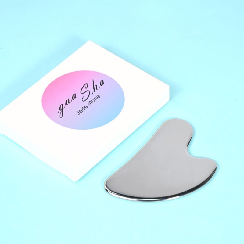 Gua Sha Tool Factory - Stainless Steel Crystal Facial Massager