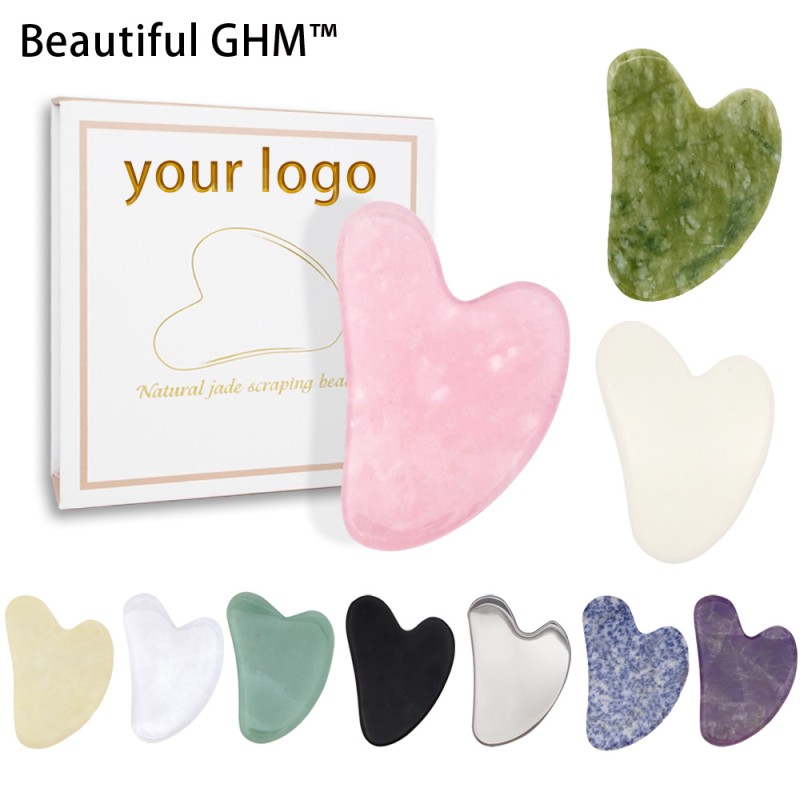 Gua Sha Set Manufacturer - Natural Handmade Rose Quartz Tools