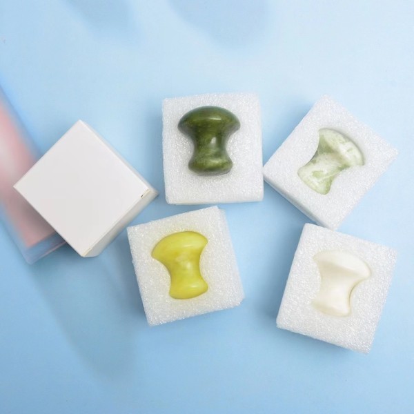 Mushroom Guasha Factory - Natural Yellow Jade Body Scraper