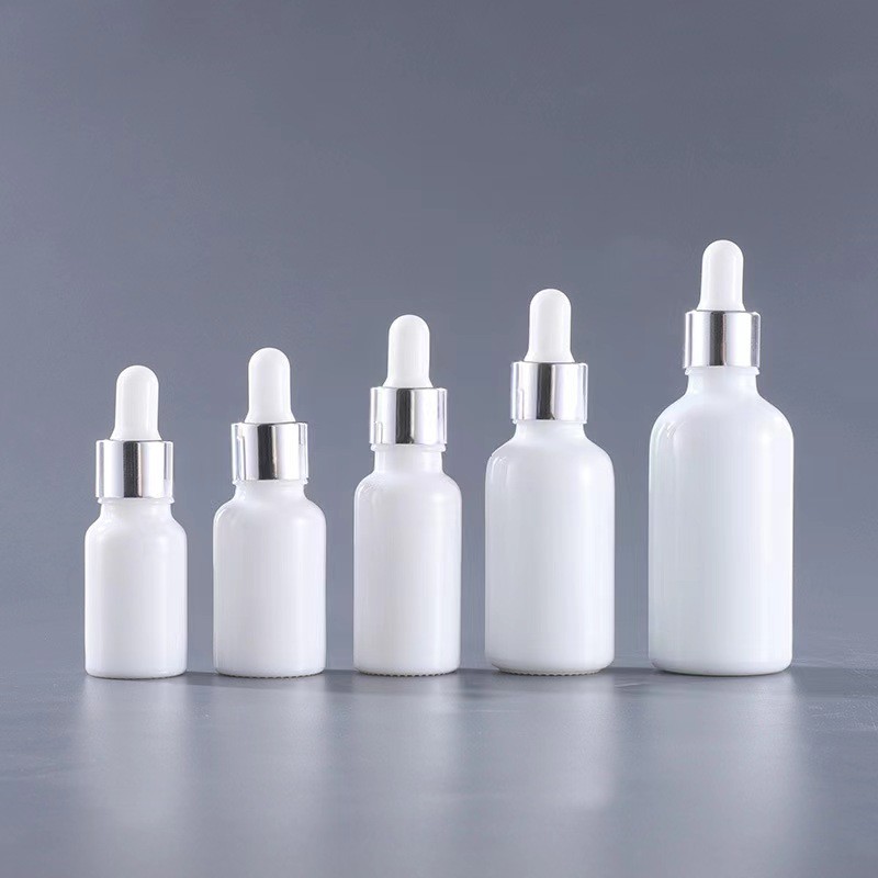 Glass Bottle Factory - Luxury White Porcelain Dropper Bottle