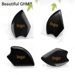 Gua Sha Massager Factory - Custom Logo Black Bian Stone Tool