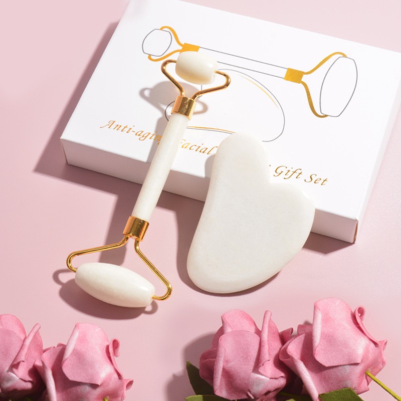 Jade Gua Sha Factory - Natural White Stone Muscle Relaxation