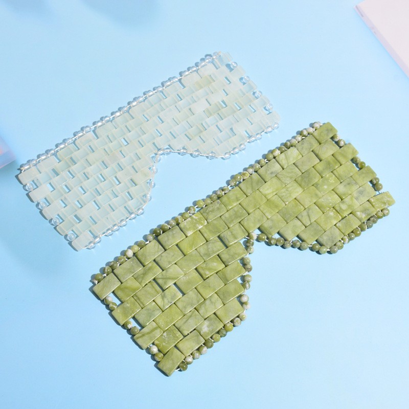 Gua Sha Tool Manufacturer - Hot Sale Natural Light Green Eye Mask