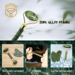 玉石滚轮套装工厂-天然绿色刮痧面部工具套