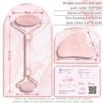 刮痧石工厂-免费标识玫瑰石英面部工具
