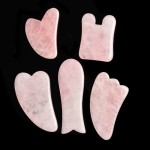 Gua Sha Tool Manufacturer - Natural Green White Rose Quartz Set