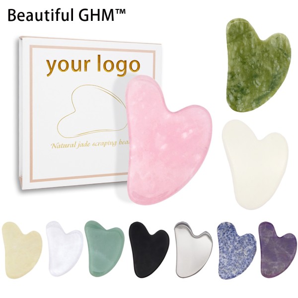 Jade Gua Sha Set Manufacturer - Private Label Rose Quartz Massager