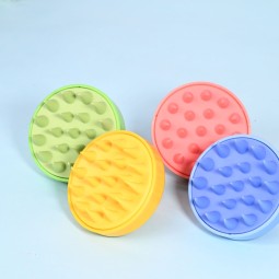 头皮清洁器生产商-可定制硅胶发刷按摩器