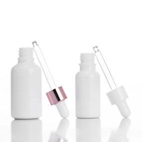 Dropper Bottle Manufacturer - Matt White Frosted Glass Container