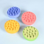 头皮清洁器工厂-硅胶洗发刷按摩器