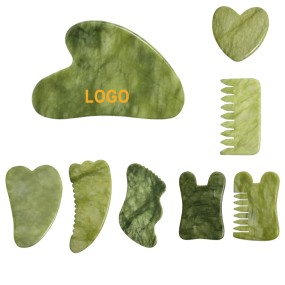 Gua Sha Tools Factory - Wholesale Green Facial Scraping Stone