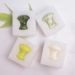 蘑菇刮痧生产商-天然绿色石材面部提升