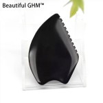 Gua Sha Massager Factory - Custom Logo Black Bian Stone Tool