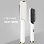 2 in 1 Hair Straightener Brush - Best Automatic Salon Hot Electric Curler Tool