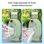 3 in 1 Mini Cooler Fan - USB Water Mist Air Freshener Desktop Humidifier LED