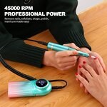 Electric Nail Drill - Low Noise High Speed 45000Rpm Professional Manicure Tool