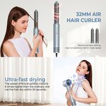 BLDC Hair Dryer Set - Wochuan 110000 RPM 5 in 1 Hot Air Brush 110V 220V