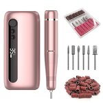Electric Nail Drill - Best Portable Rechargeable 35000Rpm Professional Wireless Tool