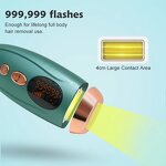 IPL Laser Hair Removal Device - Permanent Home Use Light Epilator Facial Lazer Tool