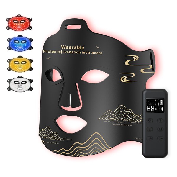 Silicone LED Face Mask - 2025 Best Selling Red Light Rejuvenating Therapy Tool