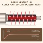 6 in 1 Hot Cold Air Brush - Multifunctional High Speed Curler Straightener Set