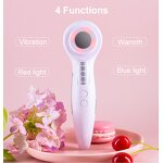 EMS Photon Facial Massager - 4 Modes Blue Red Light Micro Current Rejuvenation Tool