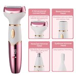 IPX7 Cordless Electric Shaver - Painless Female Body Bikini Hair Trimmer Razor