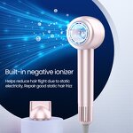 High Speed Ionic Hair Dryer - Fast Drying 3 Wind Speeds Professional Low Noise