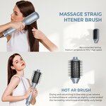 BLDC Hair Dryer Set - Wochuan 110000 RPM 5 in 1 Hot Air Brush 110V 220V