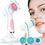 3 in 1 Facial Cleansing Brush - Wholesale Silicone Electric Face Cleaning Brush