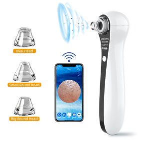Blackhead Remover Kit - Electric Wireless Camera Facial Nose Pore Cleaning Tool