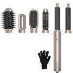 Hot Air Brush Set - Home Curly Hair Dryer Professional 6 in 1 Styling Brush