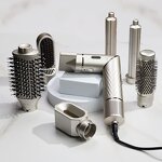 7 in 1 Hot Air Brush - 110000 Rpm Foldable Curling Iron Hair Dryer Set LED