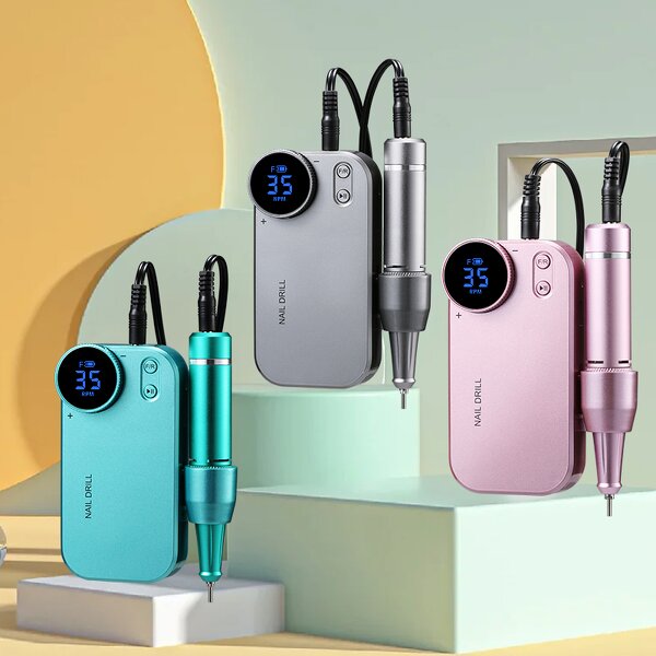 Electric Nail Drill - High Speed 35000Rpm Professional Rechargeable Manicure Tool