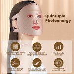 8 Color LED Face Mask - Anti Aging Portable Silicone Red Light Therapy Device