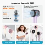 Ionic Pet Hair Dryer - Professional Mini Leafless Negative Ion 110000 Rpm Dryer