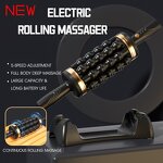 Rolling Percussive Massager - New Upgraded Rechargeable Neck Body Shape Tool